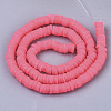 Handmade Polymer Clay Beads Strands CLAY-R089-6mm-044-2