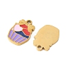 304 Stainless Steel Enamel Charms STAS-R168-01A-G-2