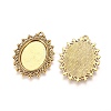Zinc Alloy Pendant Settings for Cabochon & Rhinestone PALLOY-A15289-AG-LF-1