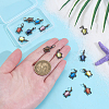 14Pcs 7 Colors Brass Pendants KK-PH0013-73-3