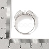 925 Sterling Silver Micro Pave Cubic Zirconia Design Ring Mounts Fittings with Pearl Seat STER-B003-13P-4