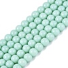 Opaque Solid Color Glass Beads Strands X-GLAA-T032-P6mm-21-1