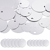 30Pcs 2 Style Blank Round Aluminum Engraved Pet Dog ID Tag FIND-GA0001-83-1