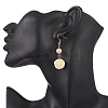 304 Stainless Steel Flower Dangle Earrings EJEW-JE06689-3