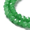 Baking Paint Imitation Jade Glass Bead Strands DGLA-A034-J6MM-A10-3