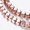 Non-magnetic Synthetic Hematite Beads Strands G-P338-25A-4mm-RG-1