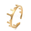 304 Stainless Steel Open Cuff Ring LS-RJEW-Z026-04G-1