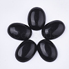 Natural Black Obsidian Cabochons X-G-S349-25A-02-1