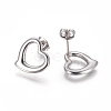 304 Stainless Steel Stud Earrings EJEW-I235-15-3
