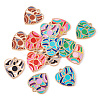 14Pcs 7 Colors Rack Plating Alloy Enamel Pendants ENAM-TA0002-54-3