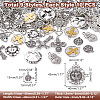 90Pcs 9 Style Tibetan Style Alloy Pendants TIBEP-WR0001-01-2