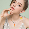 DICOSMETIC 50Pcs Candy Corn Halloween Acrylic Pendants SACR-DC0001-11-6