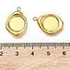 304 Stainless Steel Pendant Cabochon Settings STAS-C167-07B-G-3