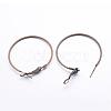 Antique Bronze Wine Glass Charm Ring Iron Hoop Earrings X-E220-NFAB-2