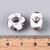 Opaque Resin European Beads RPDL-T004-01G-3