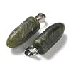 Natural & Synthetic Mixed Gemstone Pointed Pendants G-B127-18P-3