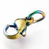 Ion Plating(IP) 304 Stainless Steel Lobster Claw Clasps X-STAS-G240-01A-C-4