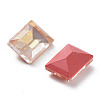 Electroplate K9 Glass Rhinestone Cabochons RGLA-M016-G04-AM-3