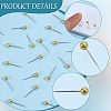 1Set 201 Stainless Steel Ball Head Pins DIY-SP0007-91G-5