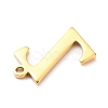 PVD Vacuum Plating  304 Stainless Steel Charms STAS-H112-Z-G-3