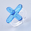 (Jewelry Parties Factory Sale)Transparent Acrylic Cuff Rings RJEW-S047-004A-4