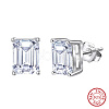 925 Sterling Silver Micro Pave Clear Cubic Zirconia Stud Earrings EJEW-G443-08P-3