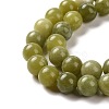 Natural Chinese Southern Jade Beads Strands G-T055-8mm-15-6