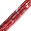 Dyed Synthetic Imperial Jasper Beads Strands G-P529-D01-A03-1