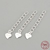 925 Sterling Silver Twisted Extender Chains X-STER-S002-32-1