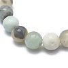 Natural Flower Amazonite Bead Stretch Bracelets X-BJEW-K212-B-007-6