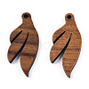 Natural Walnut Wood Pendants LS-X-WOOD-T023-19-2