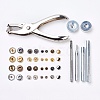 Metal Jewelry Buttons Fastener  Install Tool Sets BUTT-L021-01-3