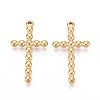 304 Stainless Steel Religion Cross Pendants STAS-T067-34G-1
