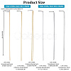 6Pcs 6 Styles Stainless Steel Punk Tassel Hair Clips Hair Extension Chain Clasps MRMJ-NB0001-18-2