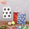 Olycraft 25Pcs 5 Colors Rectangle with Sport Good Pattern Paper Bags CARB-OC0001-01-3