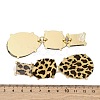 Alloy acrylic Dangle Stud Earrings EJEW-M075-01G-02-3