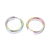 Ion Plating(IP) 304 Stainless Steel Huggie Hoop Earrings EJEW-F111B-25mm-Y-2