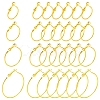 32Pcs 4 Styles Iron Huggie Hoop Earring Findings IFIN-FS0001-50-1