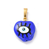 Brass Enamel Pendants FIND-C009-01G-2