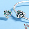 925 Sterling Silver European Beads STER-FF0009-08AS-11-2