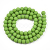 Opaque Glass Beads Strands GLAA-T032-P6mm-MD06-3