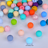 Round Silicone Focal Beads SI-JX0046A-97-2