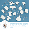 Sublimation Double-Sided Blank MDF Keychains KEYC-GA0001-38-4