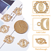 Religion Alloy Connector Charms with Crystal Rhinestone FIND-WH0416-94-5
