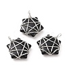 Natural Obsidian Pendants G-D458-07P-02-RS-1