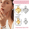 16Pcs 4 Styles Brass Pendants KK-ME0001-21-2