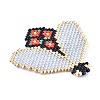 Handmade Seed Beads Pendants SEED-I012-27-2