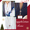 DIY Interchangeable Christmas Office Lanyard ID Badge Holder Necklace Making Kit DIY-SC0022-03-5
