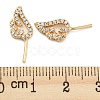 Brass Micro Cubic Zirconia Wing Shape Head Pins KK-Q789-17G-3