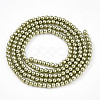 Baking Paint Pearlized Glass Pearl Bead Strands HY-N002-2mm-A07-3